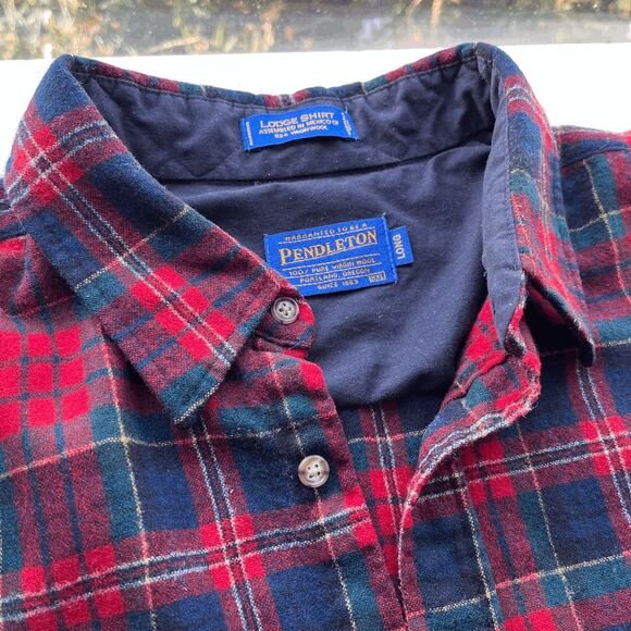 VTG 80s/90s Pendleton 100% Virgin Wool Plaid Shirt XL – Made in USA - Picture 2 of 9